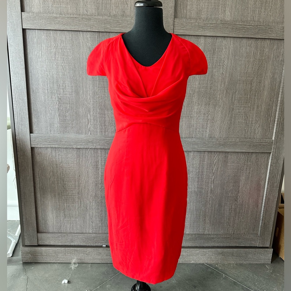 Custom-made red dress. Fits 2-6